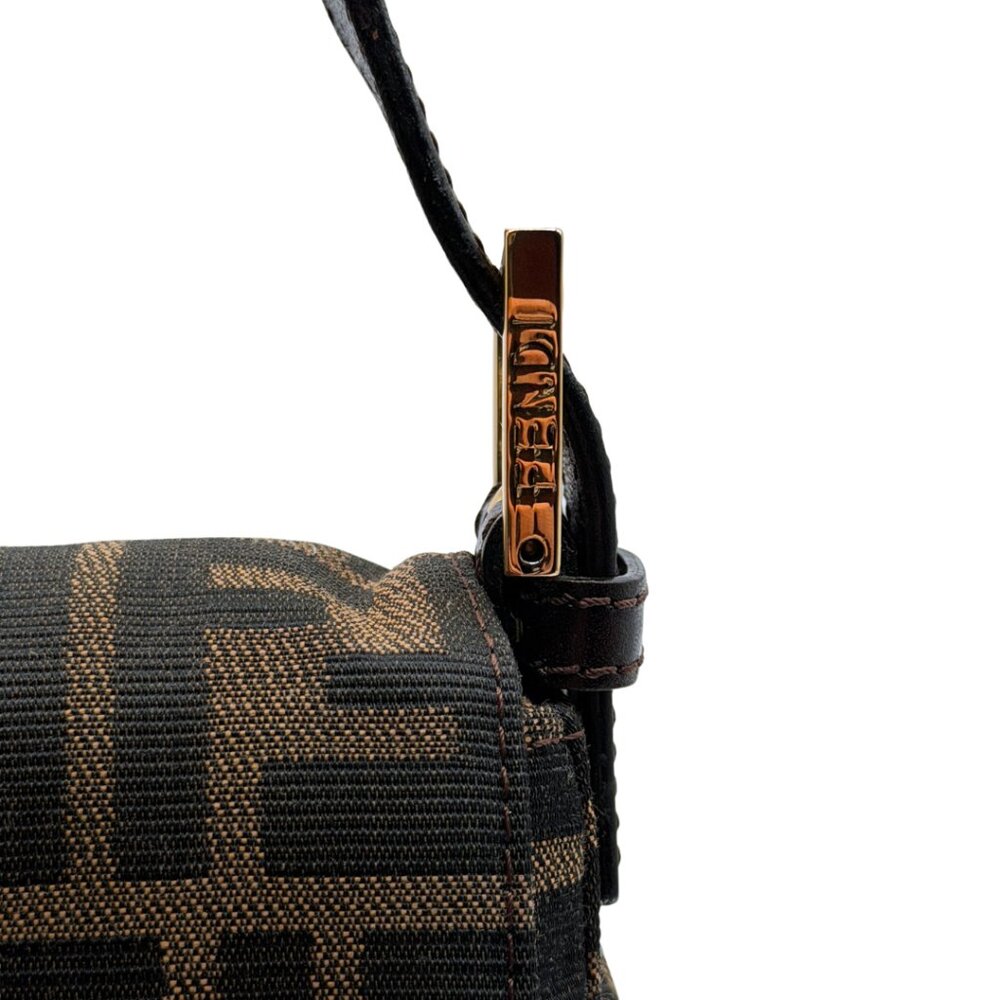 •SOLD•Vintage FENDI Zucca Baguette with Rare Gold Hardware - Picture 6 of 11
